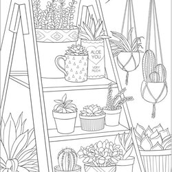 Marvelous Plants Coloring Pages Printable