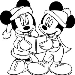 Superior Mickey Mouse Christmas Coloring Pages To Download And Print For Free
