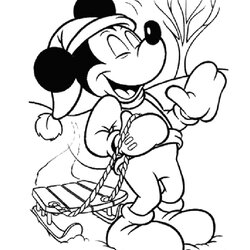 Very Good Mickey Mouse Christmas Coloring Pages To Download And Print For Free Disney Printable Kids Sheets