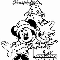 Splendid Mickey Mouse Christmas Coloring Pages Best For Kids