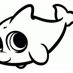 Really Cute Coloring Pages Home Dolphin Animal Baby Animals Drawings Shark Kids Cartoon Zoo Draw Simple