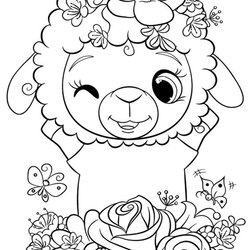 Worthy Free Easy To Print Cute Coloring Pages Lamb