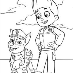 Terrific Paw Patrol Coloring Pages Print And Color