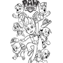 Champion Paw Patrol Coloring Pages Home Printable Popular