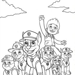 Outstanding Paw Patrol Coloring Pages Print And Color