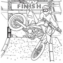 Admirable Printable Coloring Pages For Kids Dirt Bike Print Colouring Drawing Color Modified Off Car Book