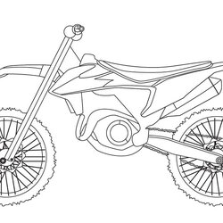 Dirt Bike Coloring Page Free Printable Pages For Kids Motorcycles