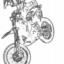 Dirt Bike Coloring Pages For Kids Home Popular