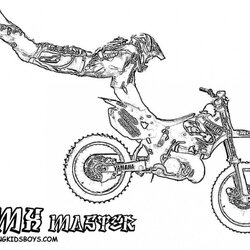 Capital Dirt Bike Coloring Pages For Kids Home Motocross Bikes Drawing Print Colouring Printable Cross