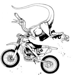 Outstanding Dirt Bike Coloring Pages Printable At Free Download Motocross Cross Colouring Transportation