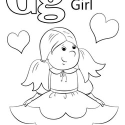Perfect Giraffe Letter Coloring Page Free Printable Pages For Kids Goose Girl