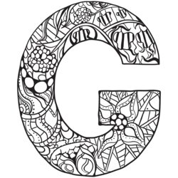 Peerless Letter Coloring Pages For Adults Alphabet Mandala Doodle Worksheets
