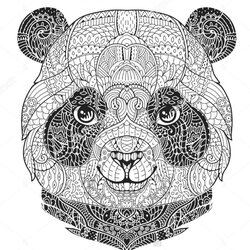 Excellent Panda Coloring Pages Best For Kids Animal Colouring Sheet Mandala Adult Print Sheets Detailed