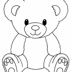Preeminent Teddy Bears Coloring Pages Kids Bear Print Colouring Search Again Bar Case Looking Don Use Find