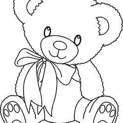 Out Of This World Printable Teddy Bear Coloring Pages Holding Heart