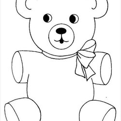Marvelous Coloring Pages Teddy Bear Printable Modern Creative Ideas Page For