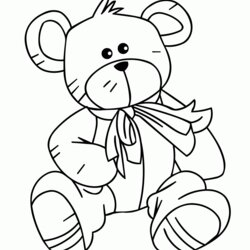 Magnificent Teddy Bear Coloring Pages Templates Home Colouring Popular Bears