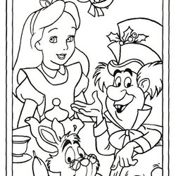 Wizard Free Easy To Print Alice In Wonderland Coloring Pages Photo