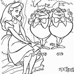 Alice In Wonderland Coloring Pages To Download And Print For Free Para