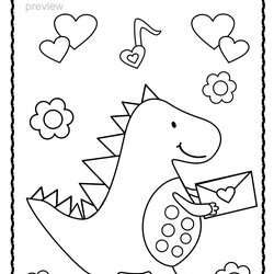 Sterling Valentine Day Coloring Pages Kindergarten Valentines Kids Sheets Happy Preschool Color Themed