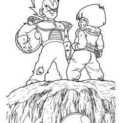 Perfect Dragon Ball Coloring Pages Online Home Para Do Popular