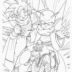 Legit Coloring Pages Cartoons Dragon Ball Free Printable Color Online