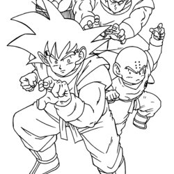 Preeminent Coloring Pages Of Dragon Ball Toddler Cute Will