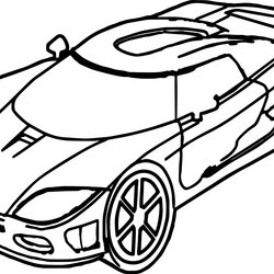 Magnificent Toy Car Coloring Page At Free Printable Pages Sports Cars Kids Drawing Sport Outline Easy Print