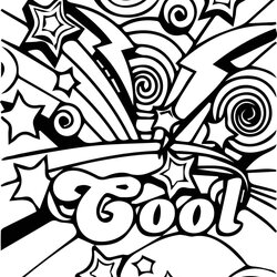 Supreme Cool Coloring Pages Printable Awesome Boys Print Adults Girls Color Teenage Drawing Sheets Rocks