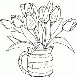 Out Of This World Printable Spring Flower Coloring Pages Home Flowers Kids Sheets Popular Animals