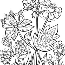 Superb Flowers Coloring Pages Free Fun Printable Of Spring Summer Print Mom Tip