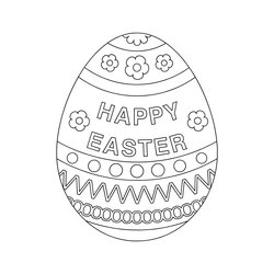 Marvelous Easter Egg Coloring Page Colouring In Canada