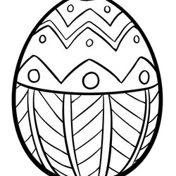 Wonderful Simple Easter Egg Coloring Page Creative Ads And Pages