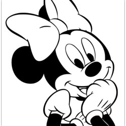 Superior Minnie Mouse Coloring Pages Cute