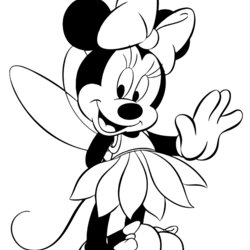 The Highest Standard Minnie Mouse Coloring Pages World Of Wonders Disney Mickey Book Drawing Fairy Cartoon