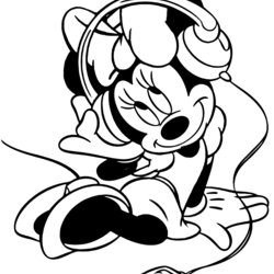 Capital Minnie Mouse Activities Coloring Pages Music Misc Listening
