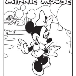 Minnie Mouse Coloring Pages Printable Mickey Book Print Color Gangster Info