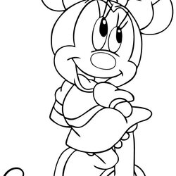 Legit Disney Coloring Page Minnie Mouse Pages
