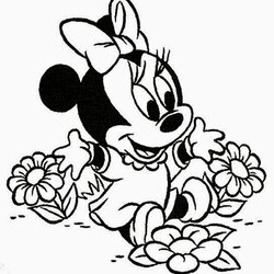 Sublime Coloring Pages Minnie Mouse Free And Printable Presence Fabulous Almost Popular