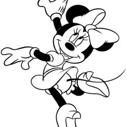 Champion Minnie Mouse Coloring Pages Disney Book Link
