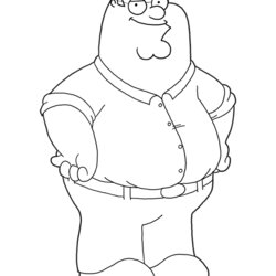 Sublime Free Printable Family Guy Coloring Pages For Kids Peter Griffin Cartoon Characters Draw Drawing Step