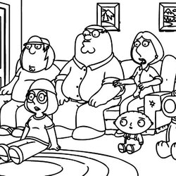 Fantastic Family Guy Printable Coloring Pages Home Proud Drawing American Color Print Step Cute Cartoons