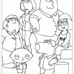 Free Printable Family Guy Coloring Pages Squid Army American Griffin Peter Adults Adult Kids Comments Library