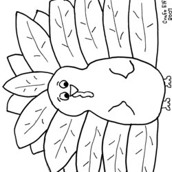 Superior Turkey Coloring Pages To Download And Print For Free Thanksgiving Printable Color Elementary Outline