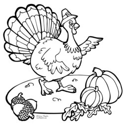 Brilliant Thanksgiving Turkey Coloring Page Book Comment First