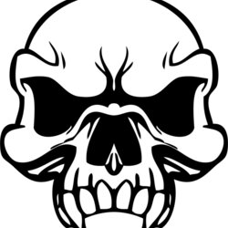 Tremendous Printable Skull Coloring Pages Crossbones Bones Outline Colouring Drawing Skulls Adults Clip