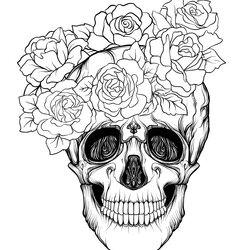 Marvelous Best Ideas For Coloring Skull
