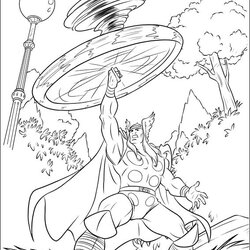 Tremendous Free Printable Thor Coloring Pages For Kids