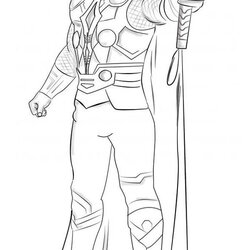 Eminent Thor Superheroes Free Printable Coloring Pages