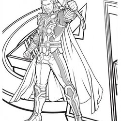 Super Get This Online Thor Coloring Pages Avengers Print Colouring Ragnarok Kids Marvel Printable Drawing